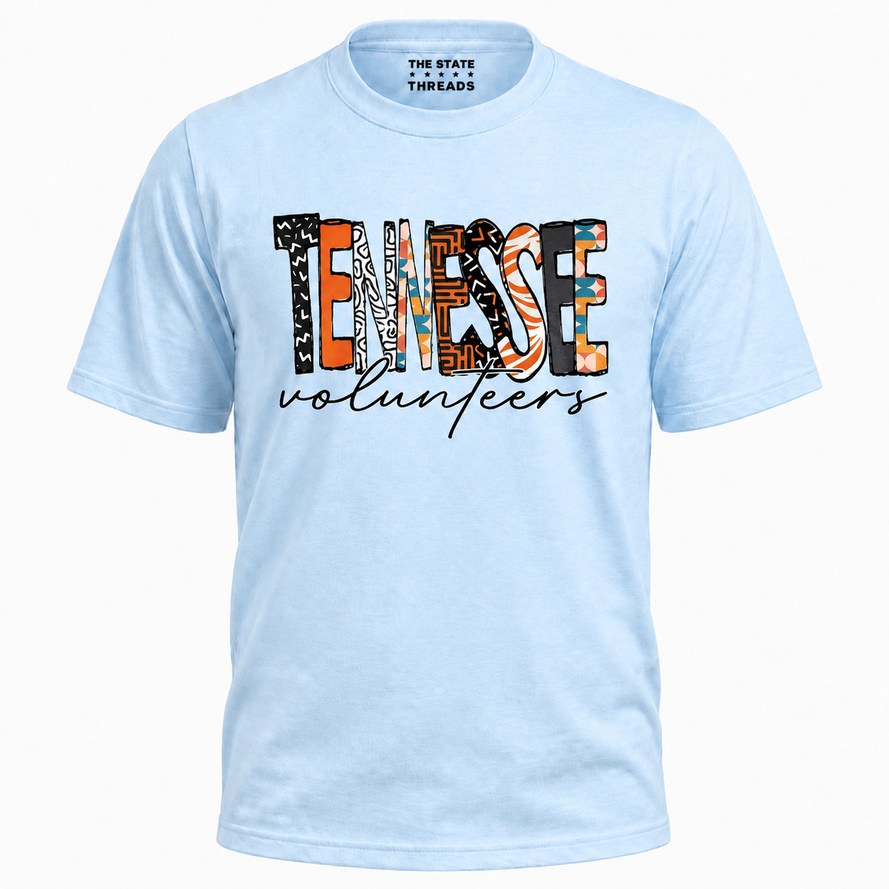 Tennessee Volunteers Retro Cowhide Pattern Script Shirt