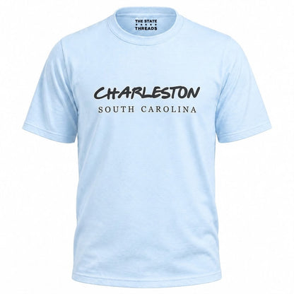 South Carolina Charleston Minimalist Vacation Typography Graphic Shirt
