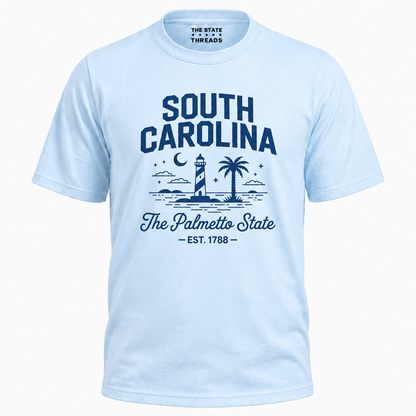 South Carolina Palmetto State Lighthouse Coastal Shirt