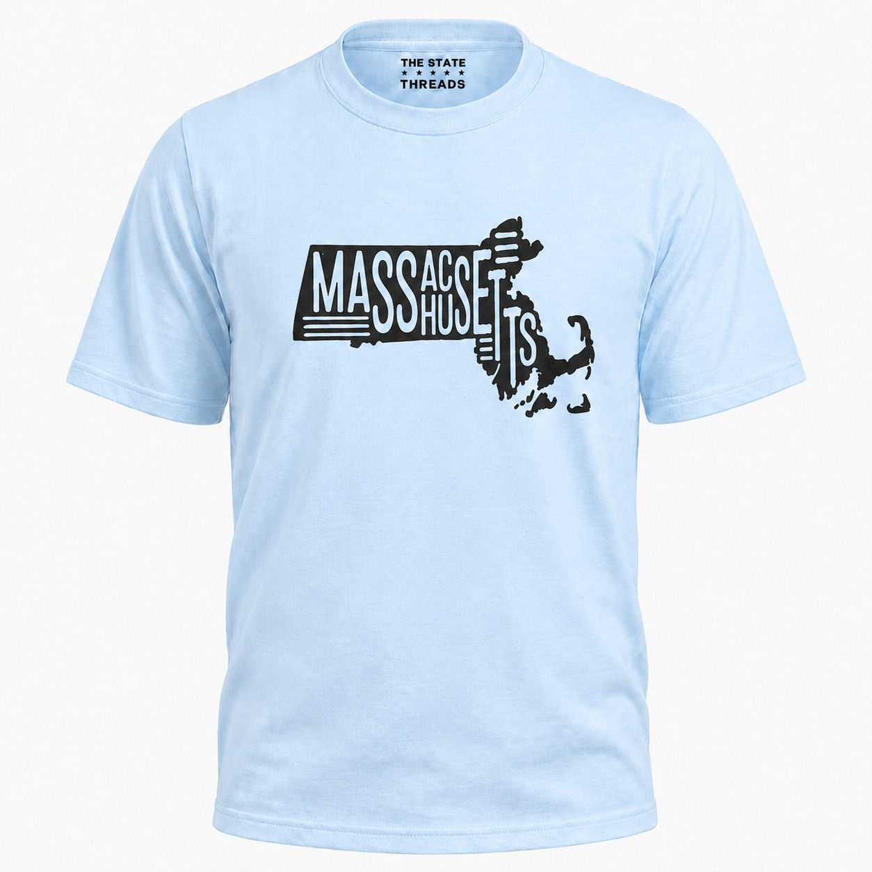 Massachusetts State Map Graphic Pride Shirt