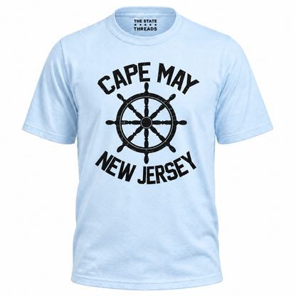 New Jersey Cape May Ship Wheel Nautical Shirt