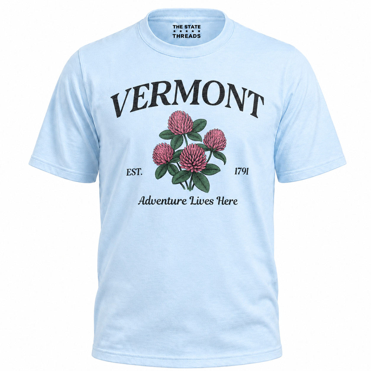 Vermont Red Clover State Flower Adventure Lives Here Shirt