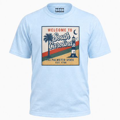 South Carolina Retro Palmetto Lighthouse Shirt