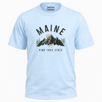 Maine Vintage Mountain Pine Tree State Shirt