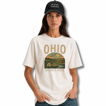 Ohio Buckeye State Vintage Landscape Scenic Shirt