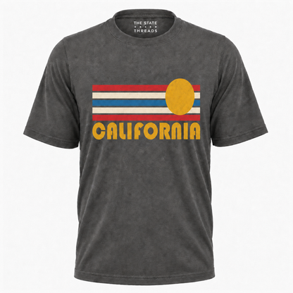 California Retro Sunset Stripe Shirt