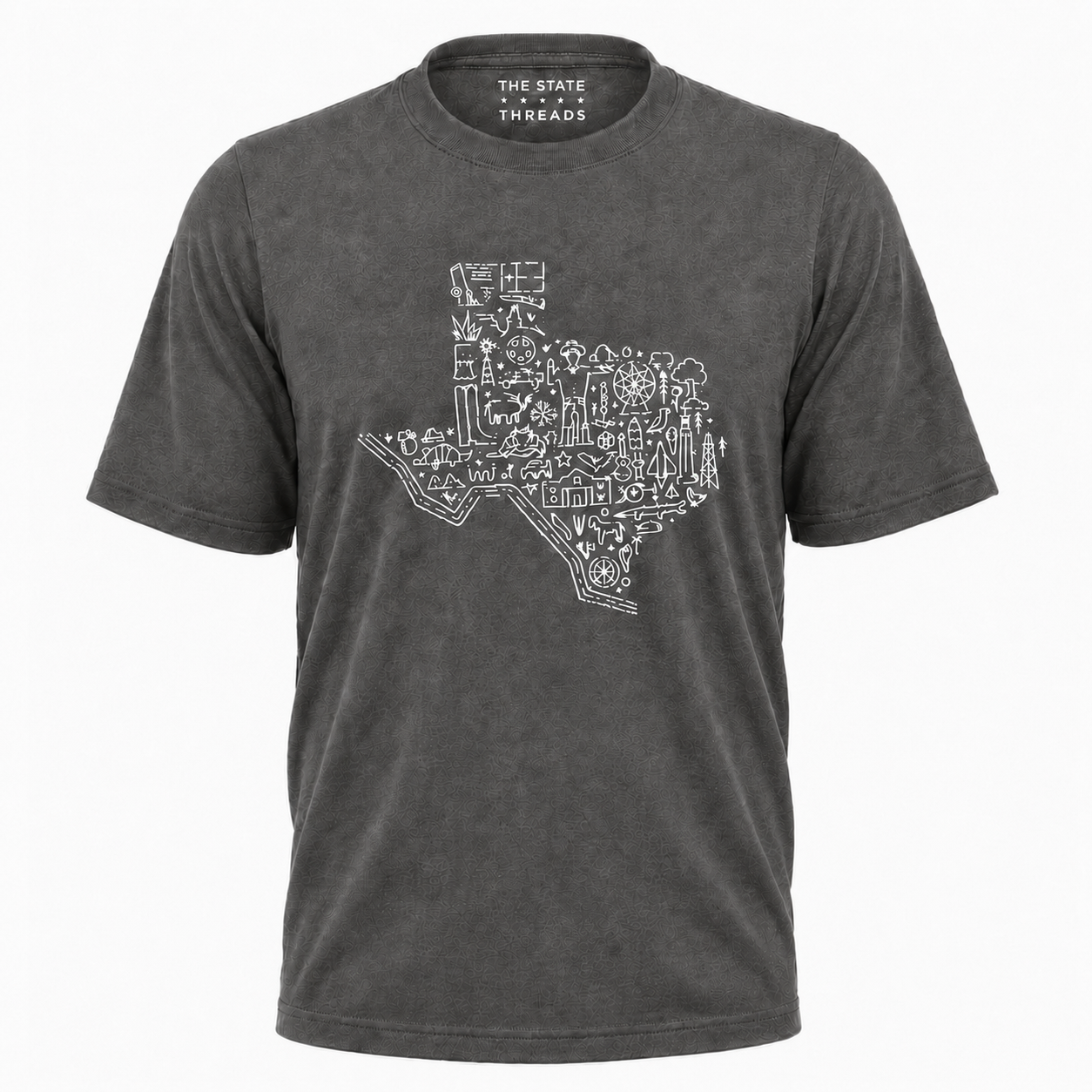 Texas Hand Drawn Map Line Art Shirt