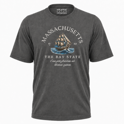 Massachusetts Nautical Sailboat Bay State Pride Shirt