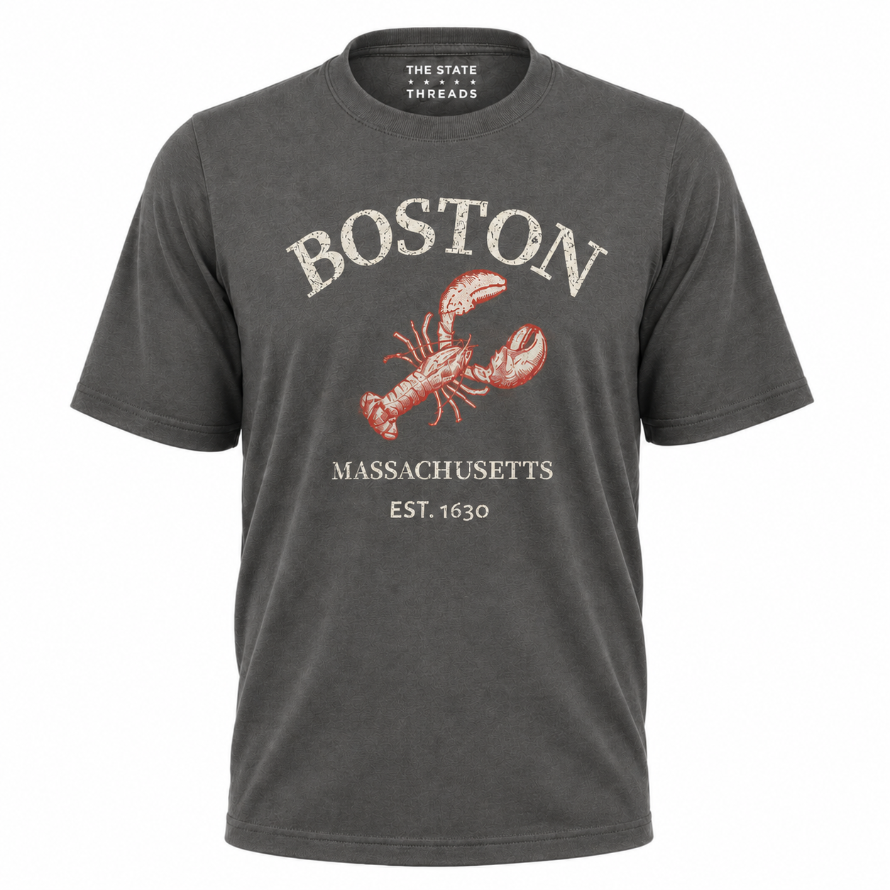 Boston Massachusetts Vintage Lobster Graphic Shir
