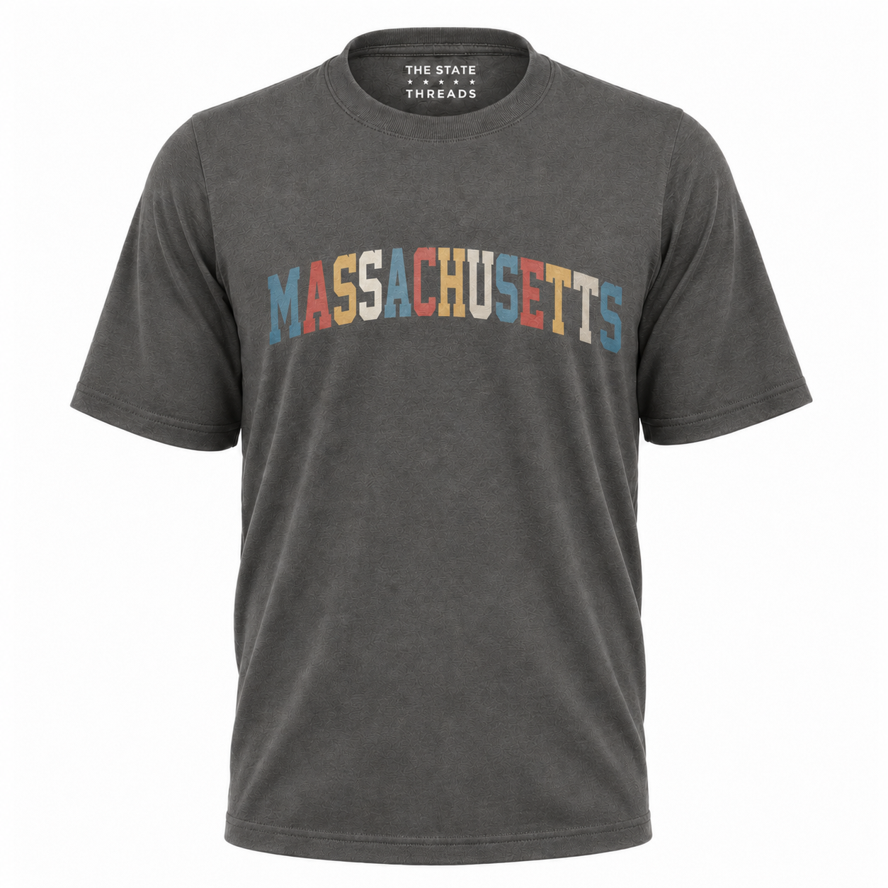 Massachusetts Retro Colorful Arch Typography Shirt