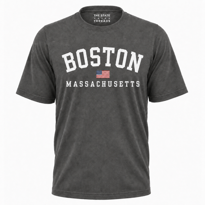 Massachusetts Boston Flag Heritage Pride Shirt