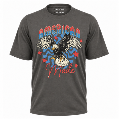 America Made Soaring Eagle Vintage Graphic Independence Shirt