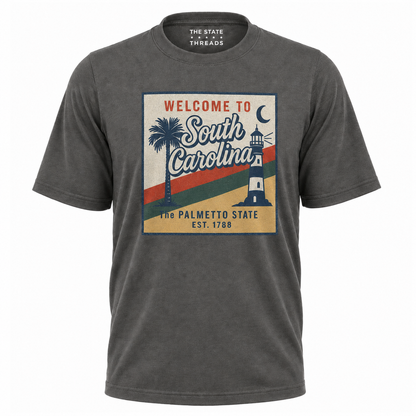 South Carolina Retro Palmetto Lighthouse Shirt