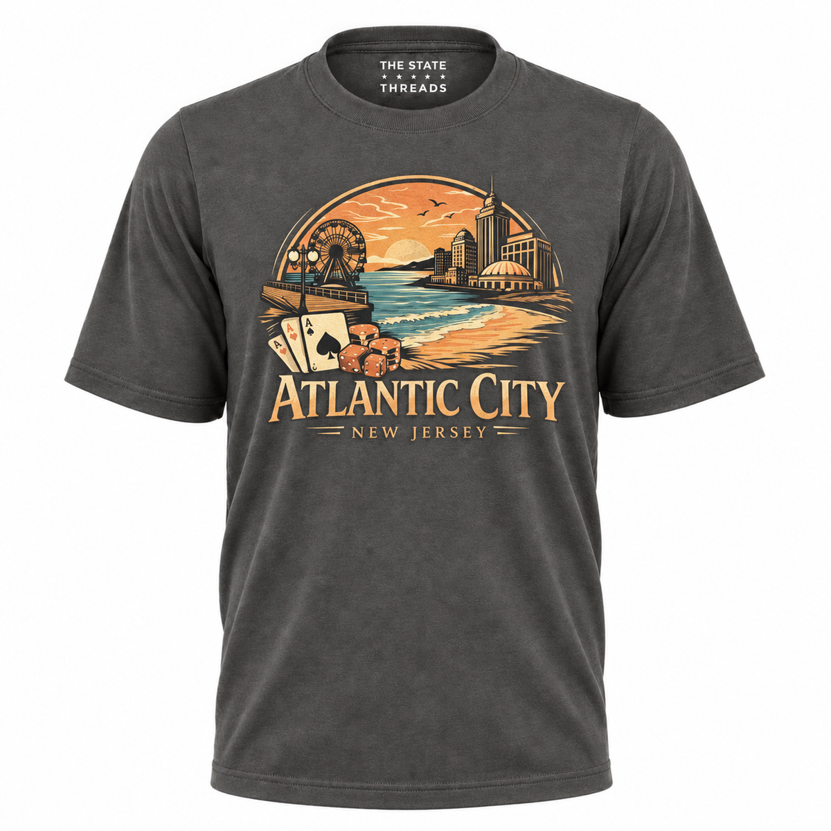 New Jersey Atlantic City Boardwalk Casino Graphic Shirt