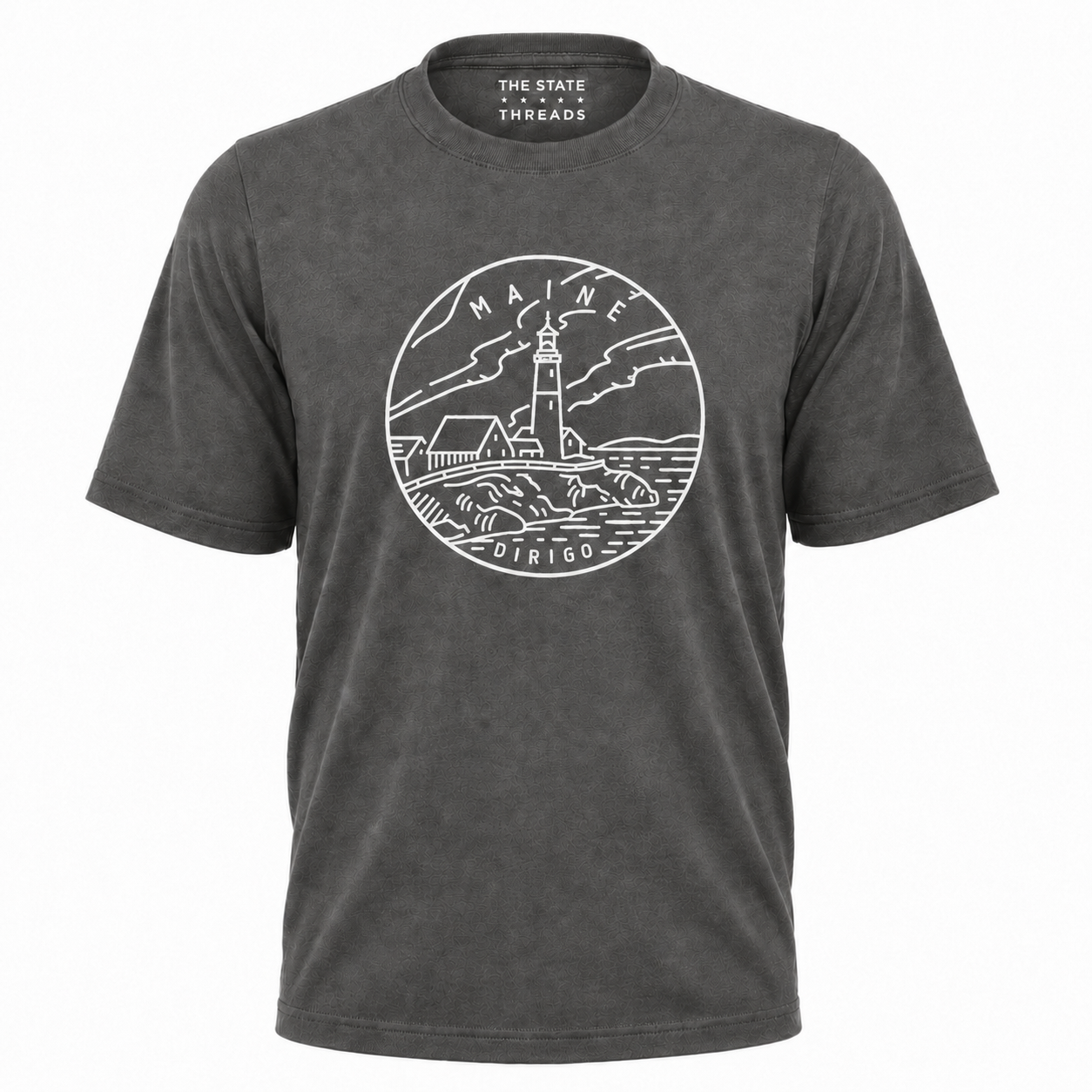 Maine Lighthouse Coastal Line Art Shirt