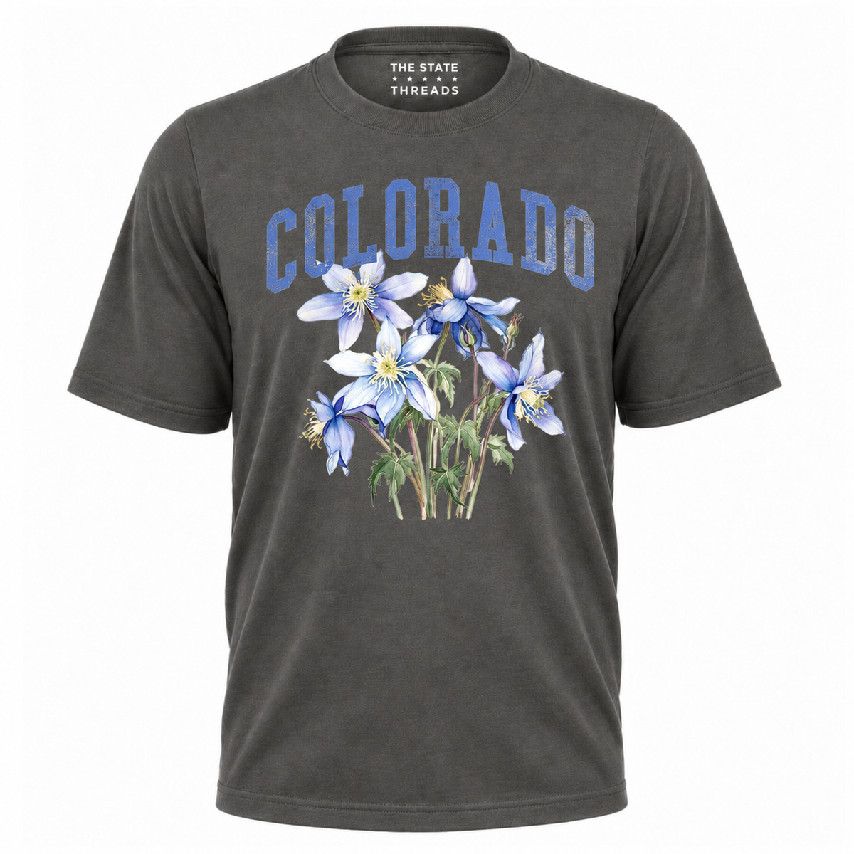 Colorado State Flower Columbine Floral Graphic Shirt