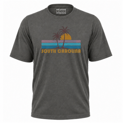 Product Name: South Carolina Retro Sunset Palm Tree Coastal Shirt