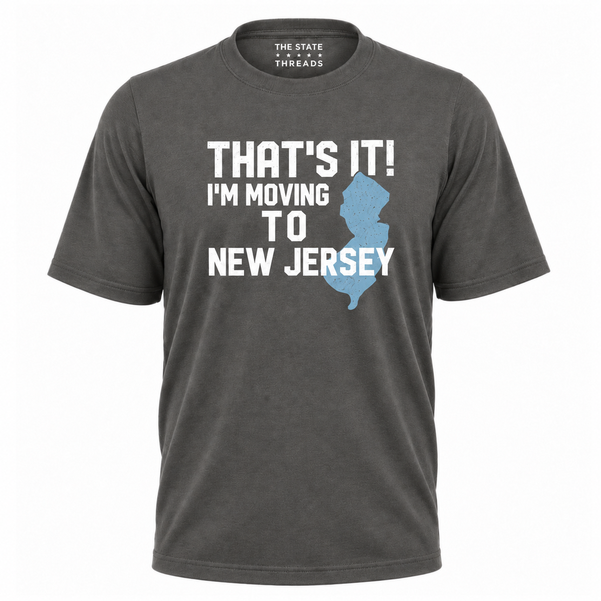 New Jersey Moving To State Map Humorous Graphic Shirt