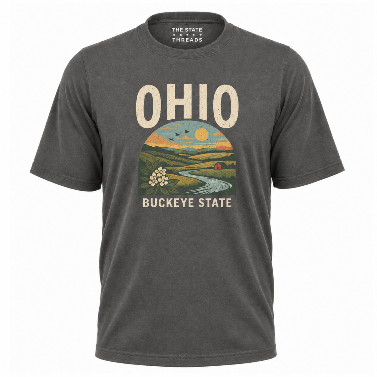 Ohio Buckeye State Vintage Landscape Scenic Shirt