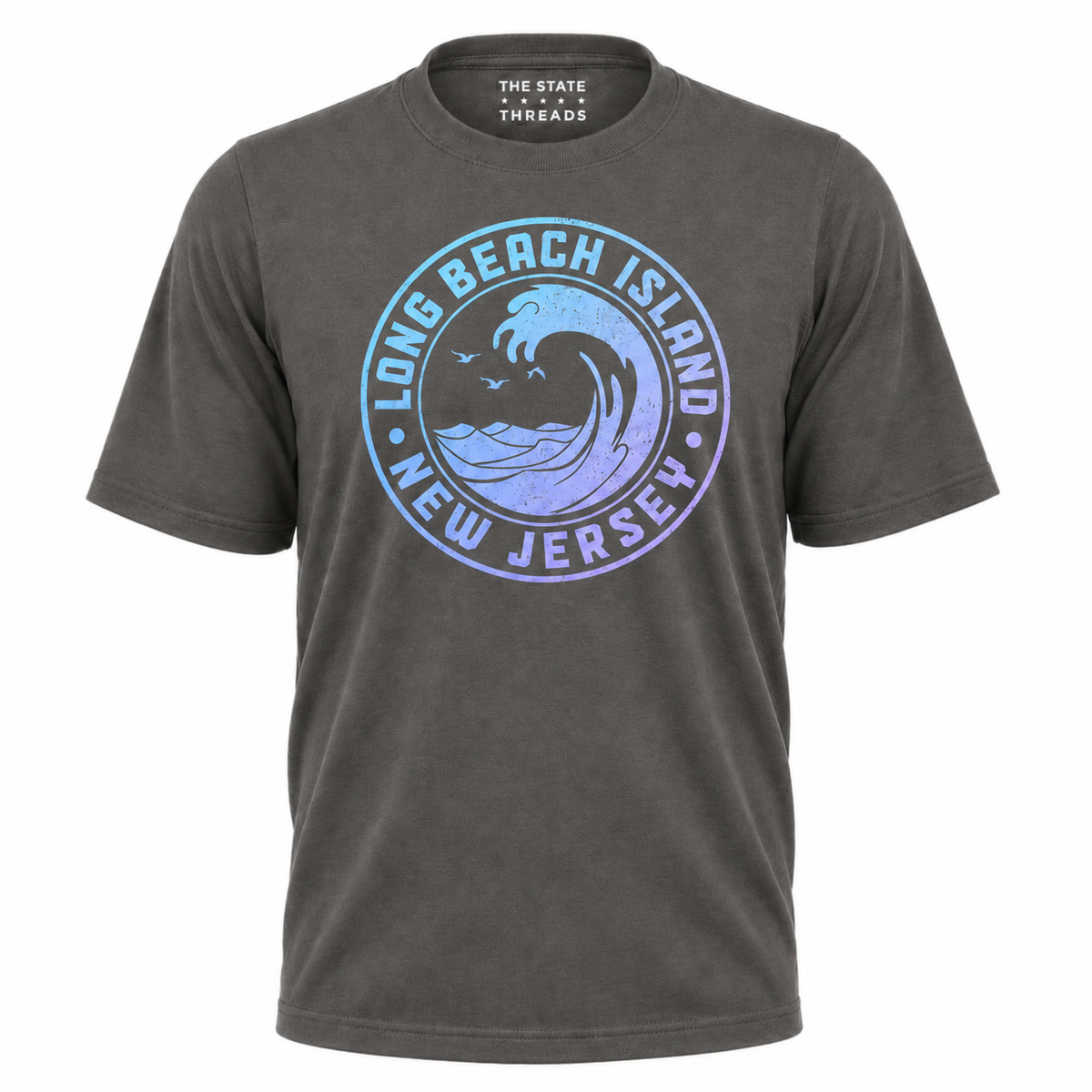Long Beach Island New Jersey Ocean Wave Retro Shirt
