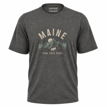 Maine Vintage Mountain Pine Tree State Shirt