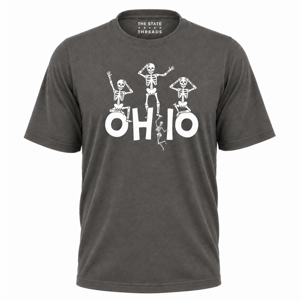 Ohio Dancing Skeleton Spooky Halloween Game Day Shirt