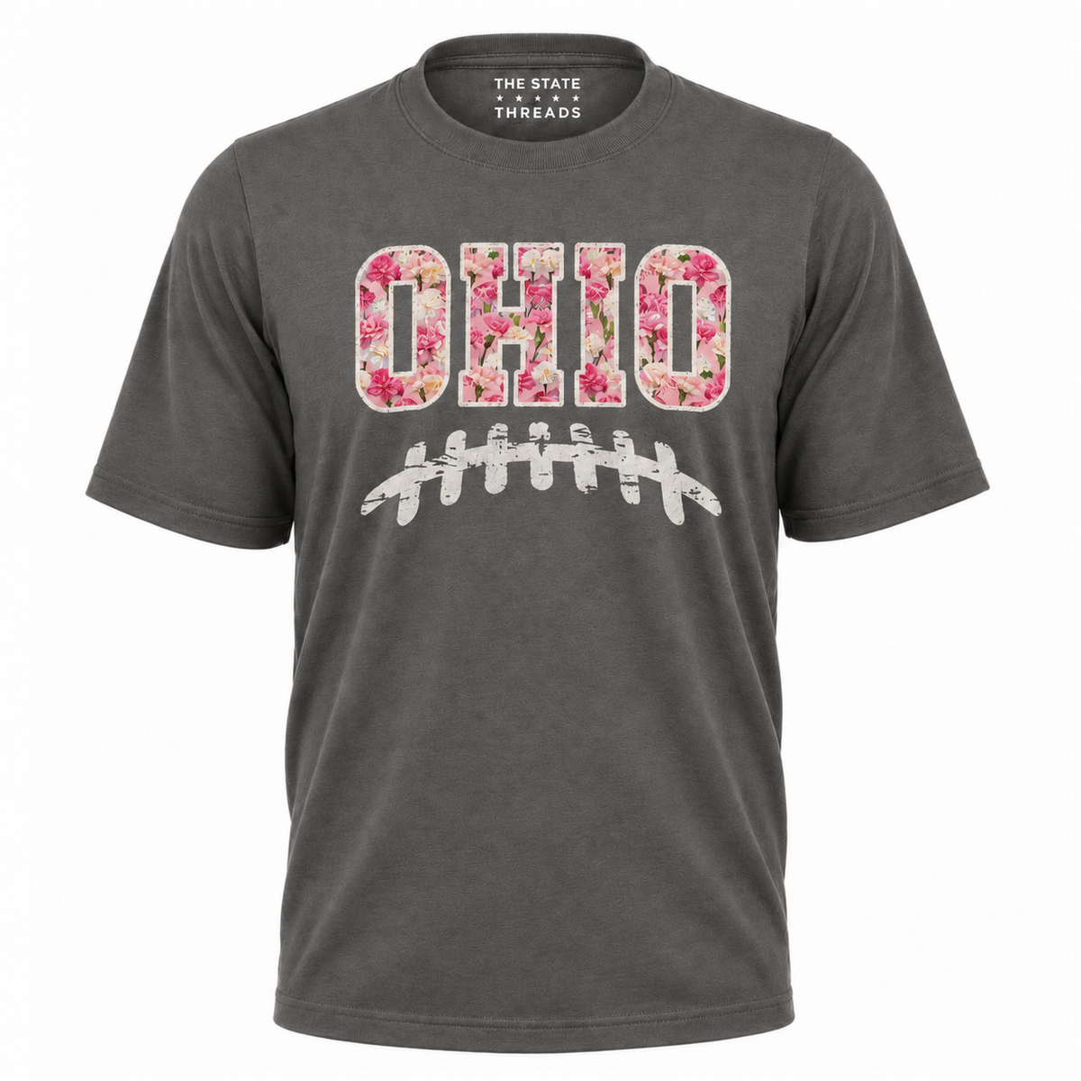 Ohio Carnation Floral Football Game Day Red Shirt