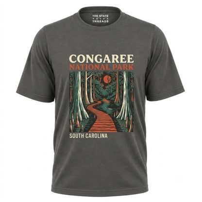 South Carolina Congaree National Park Boardwalk Forest Graphic Shirt