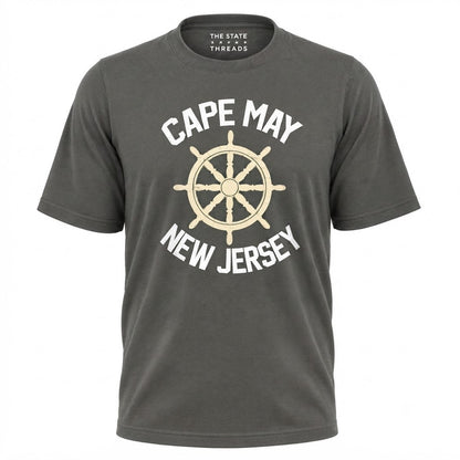 New Jersey Cape May Ship Wheel Nautical Shirt