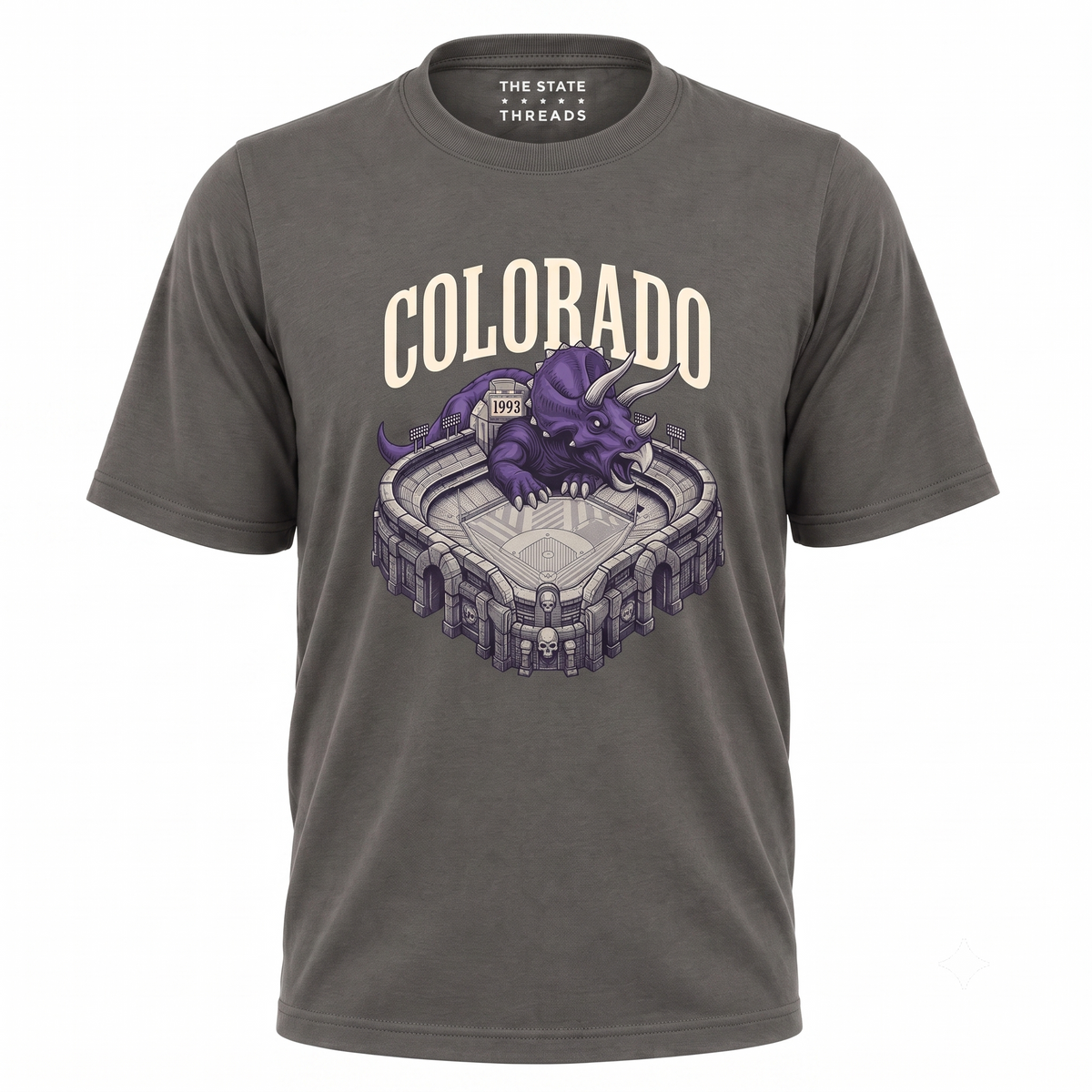Colorado Dinosaur Mascot Sports Stadium Shirt