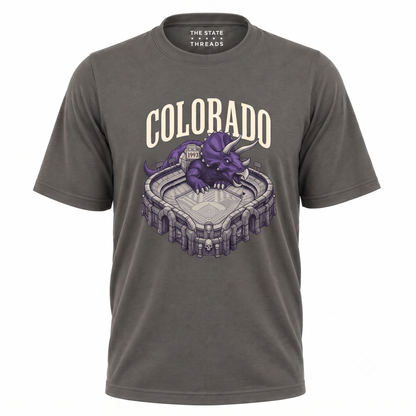Colorado Dinosaur Mascot Sports Stadium Shirt