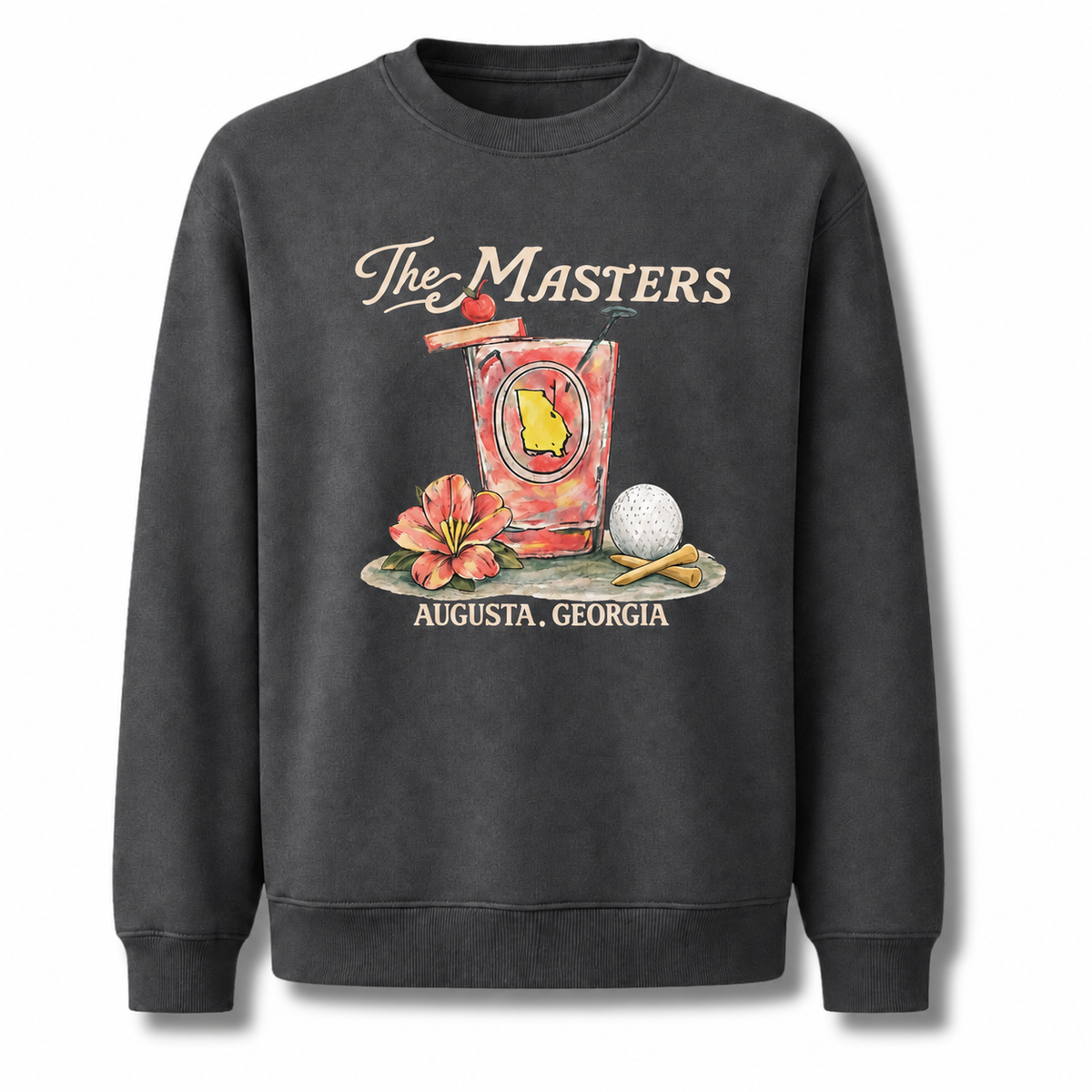 Augusta Georgia Masters Golf Tournament Azalea Sweatshirt - Dark Heather