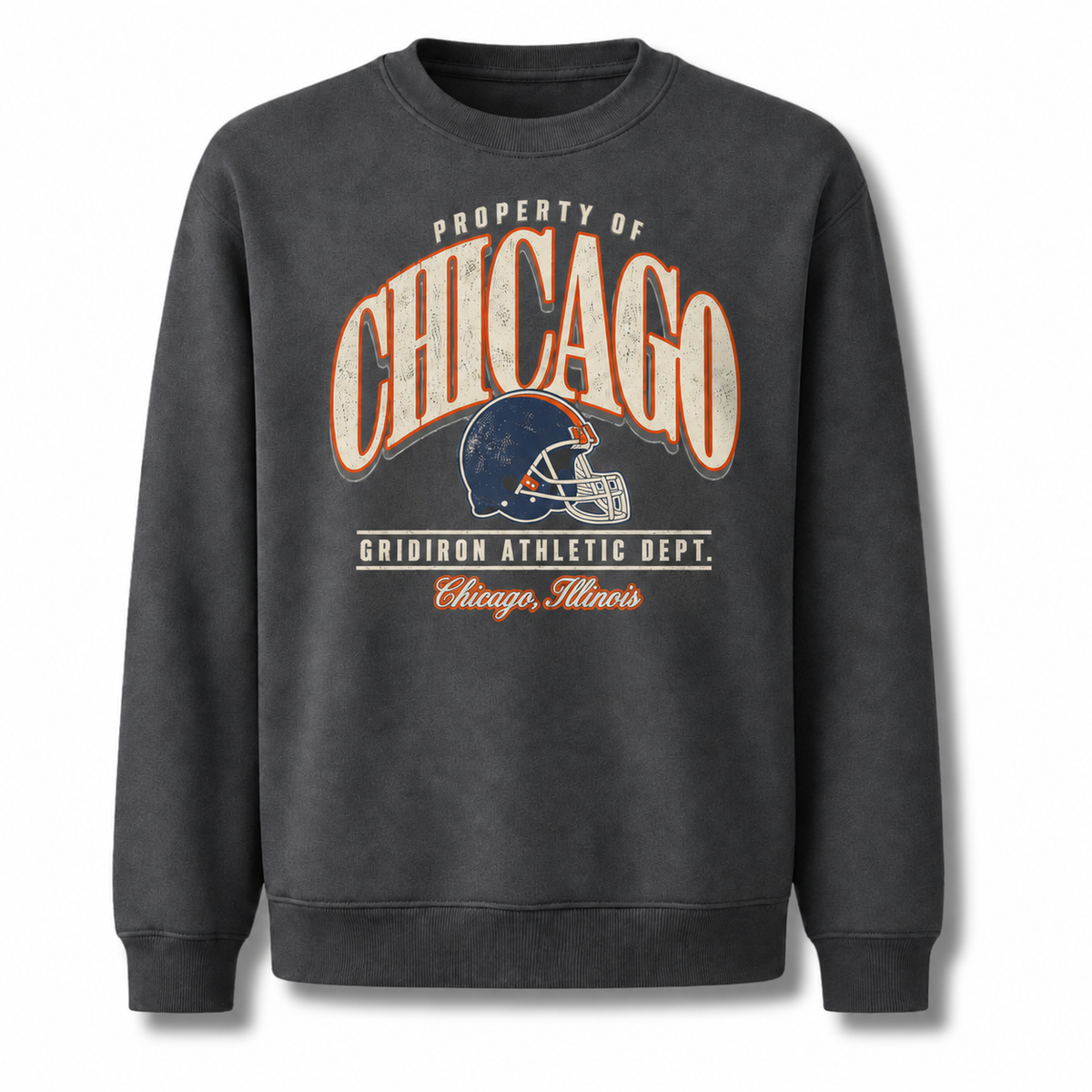 Chicago Vintage Seal Athletic Heritage Classic Sweatshirt - Dark Heather
