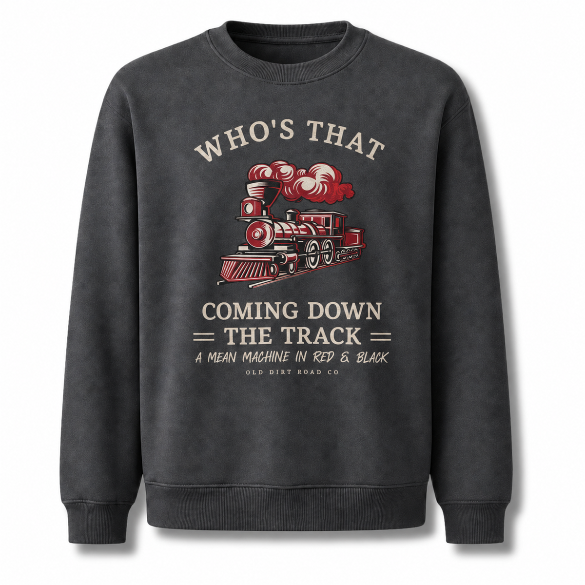 Georgia Bulldogs Mean Machine Locomotive Vintage Sweatshirt - Dark Heather