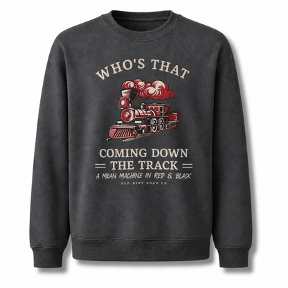 Georgia Bulldogs Mean Machine Locomotive Vintage Sweatshirt - Dark Heather