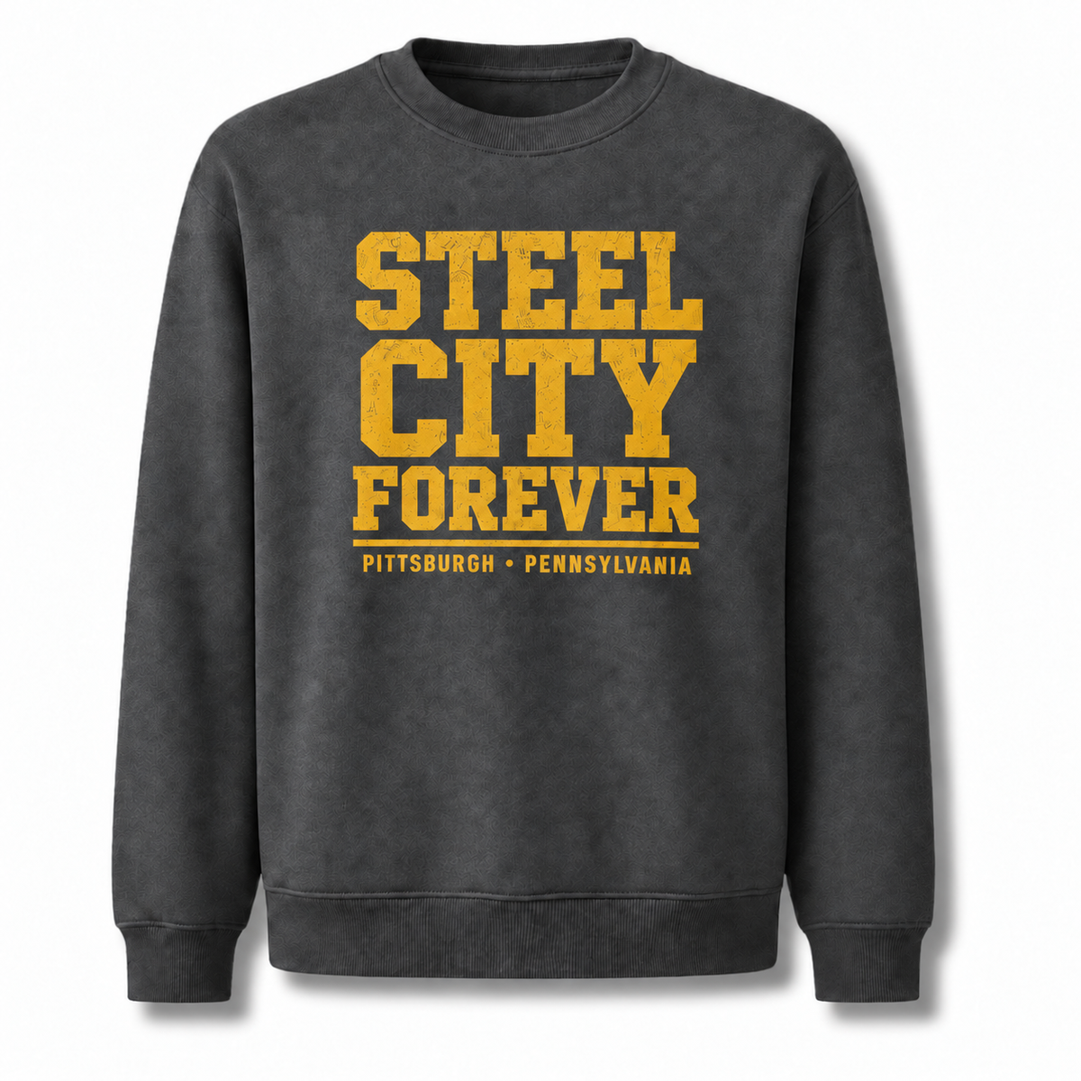 Pennsylvania Steel City Pittsburgh Athletic Vintage Sweatshirt - Dark Heather