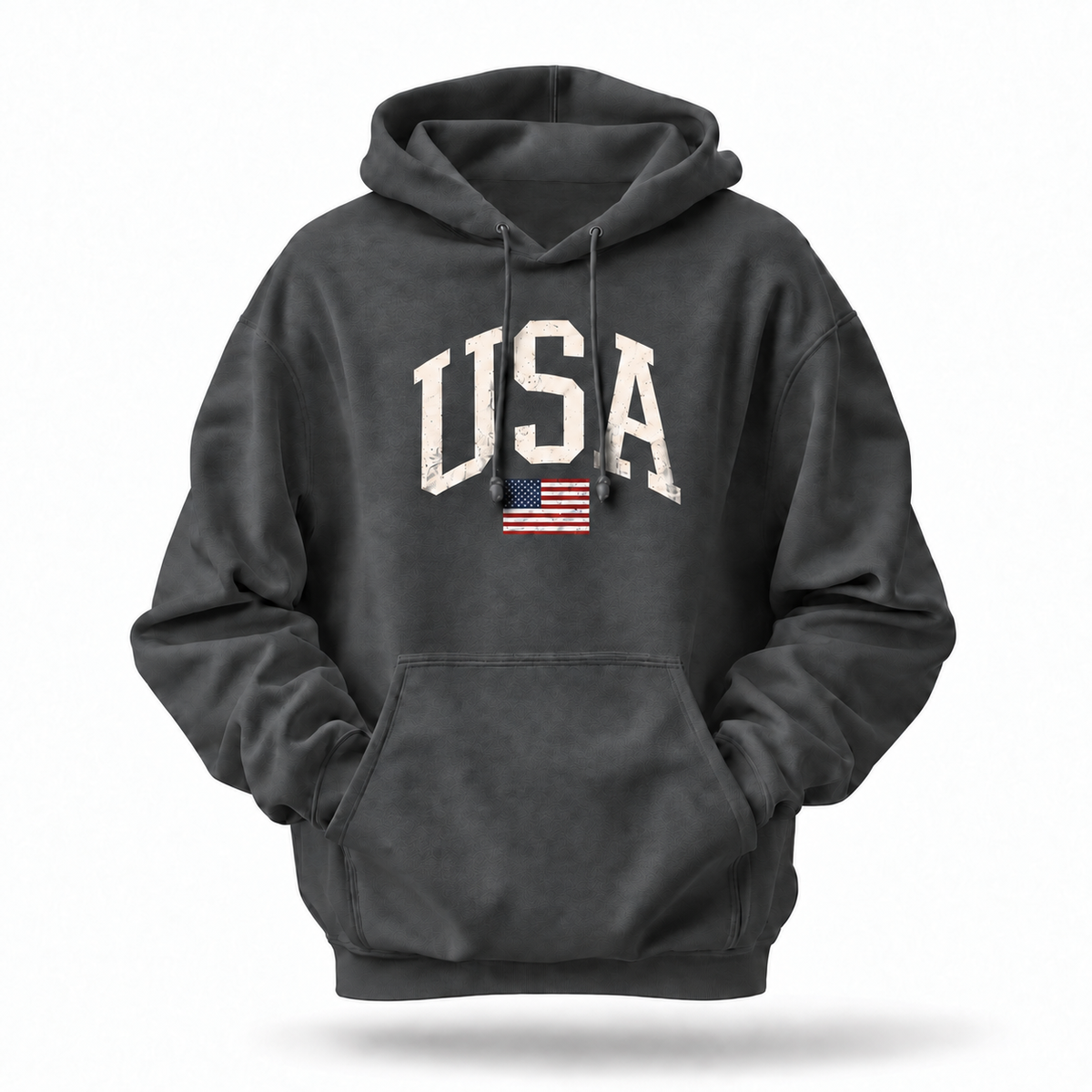 America USA Vintage Flag Distressed Hoodie