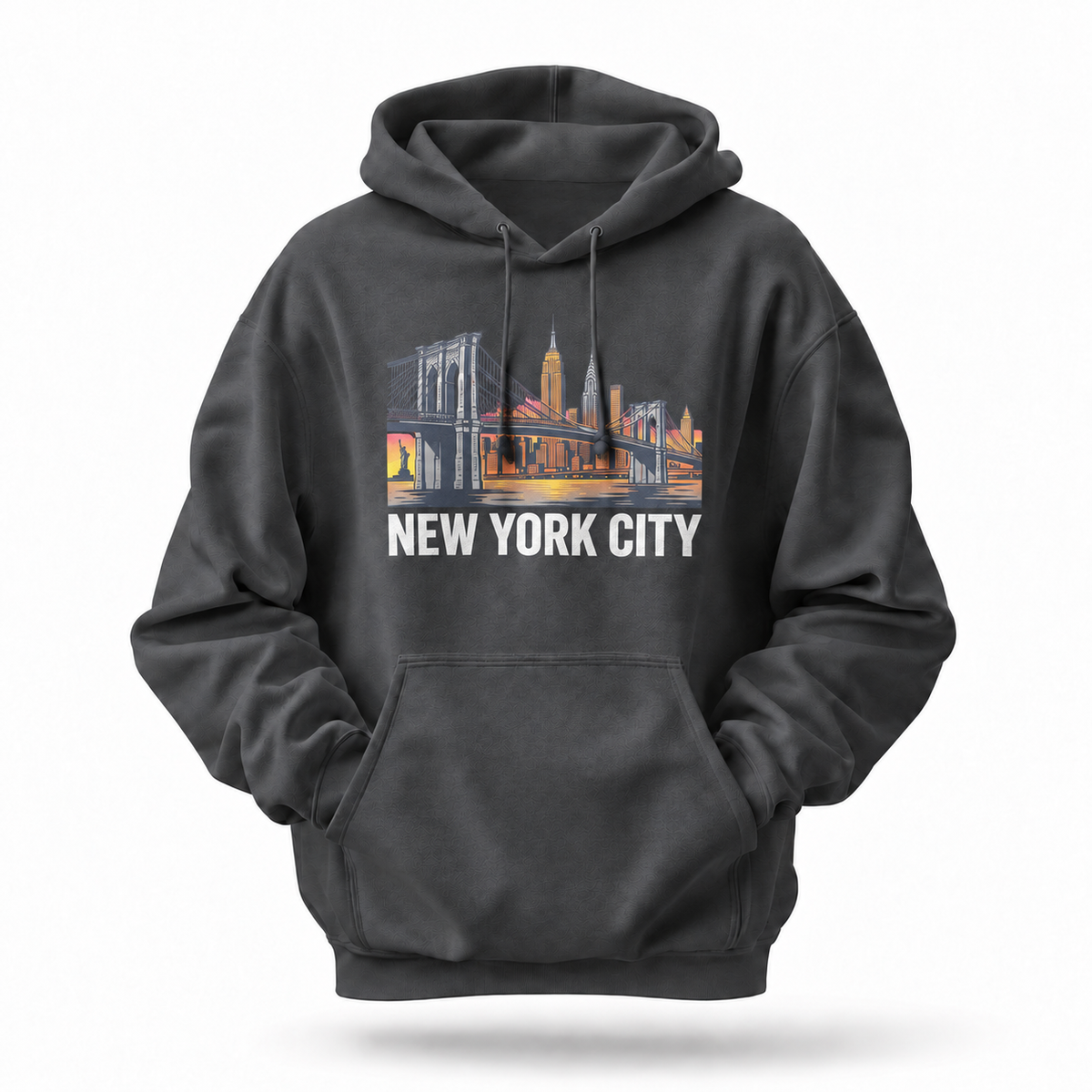 New York City Skyline Brooklyn Bridge Hoodie