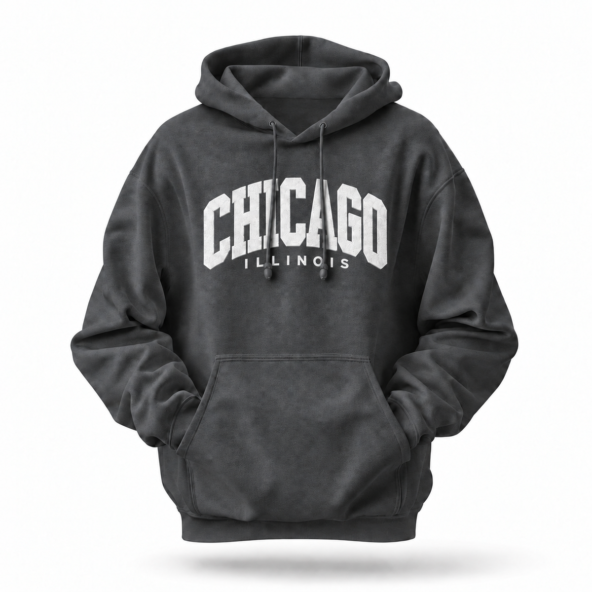 Chicago Illinois Varsity Arch Block Letters Hoodie