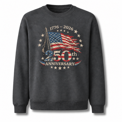 America 250th Anniversary 1776 2026 Flag Sweatshirt