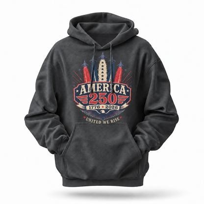 America 250 United We Rise Jet Hoodie