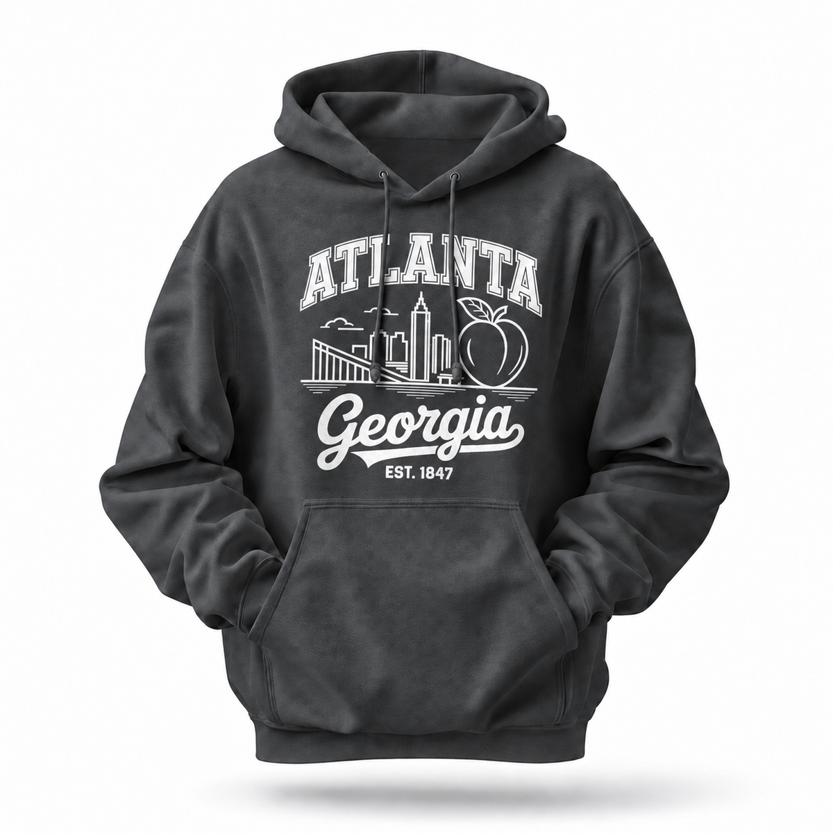 Georgia Atlanta Peach Skyline Est 1847 Hoodie