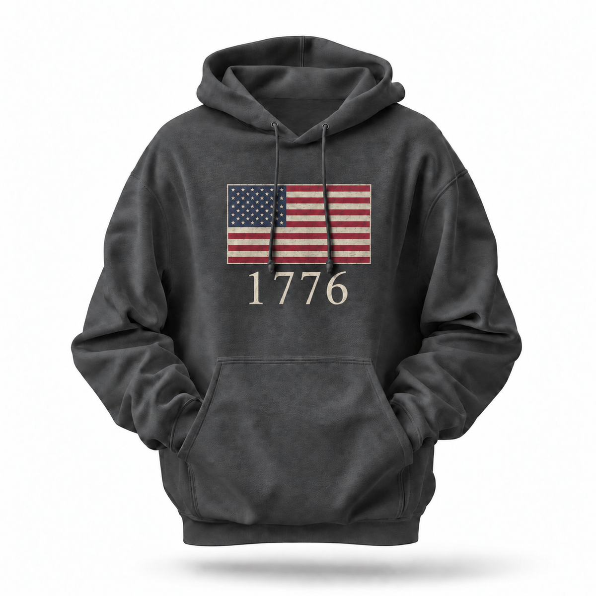 America 1776 Vintage Flag Hoodie