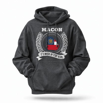 Macon Georgia It's Where My Story Begins Hoodie