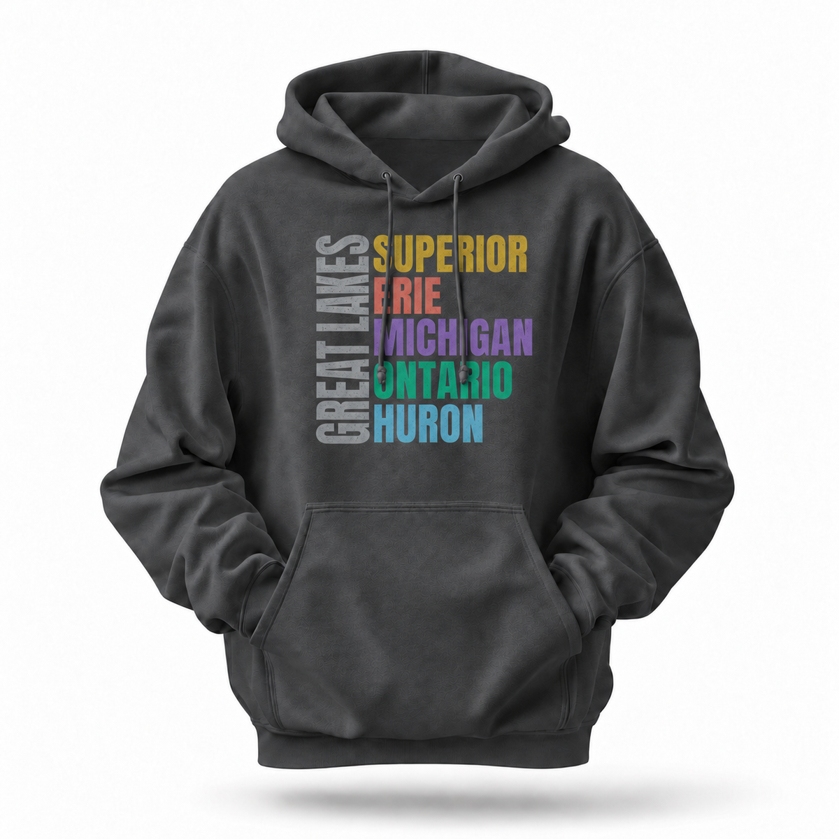 Great Lakes Superior Erie Michigan Ontario Huron Hoodie