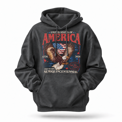America 250 Years Semiquincentennial Eagle Hoodie