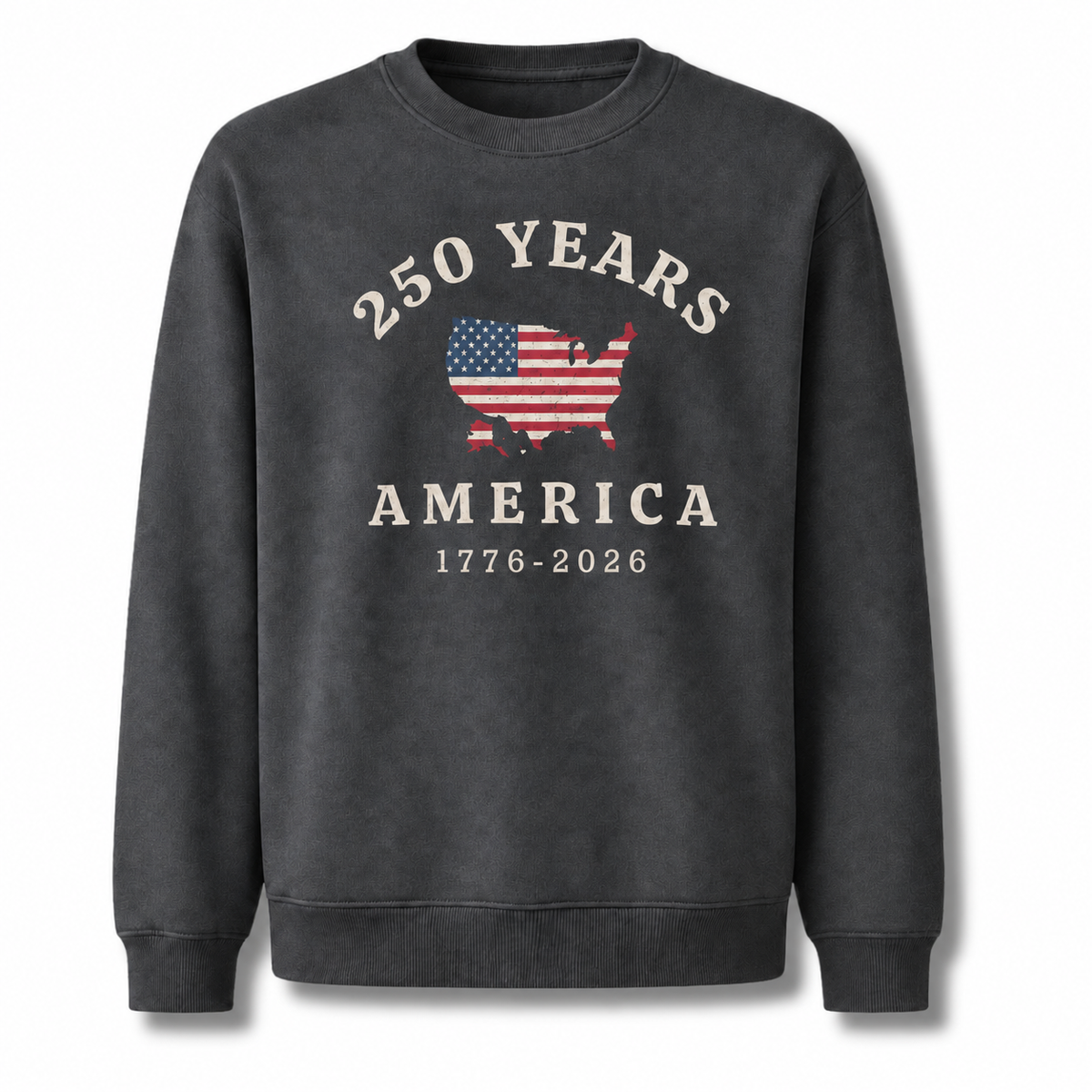 America 250 Years Map 1776 2026 Sweatshirt