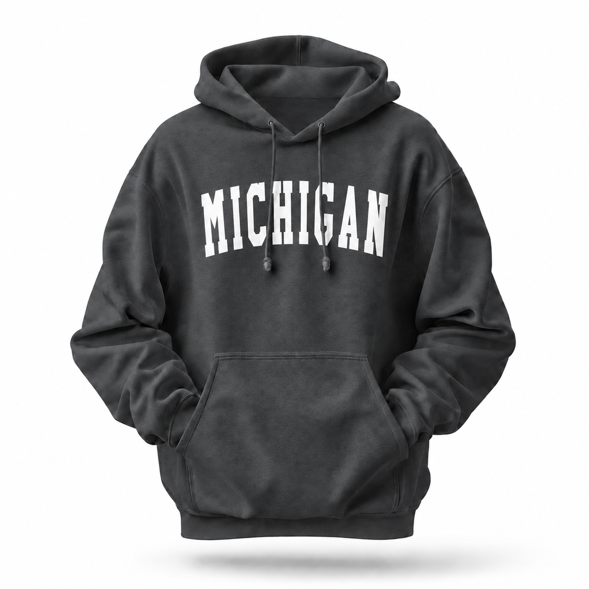 Michigan Classic Arch Bold Letters White Hoodie