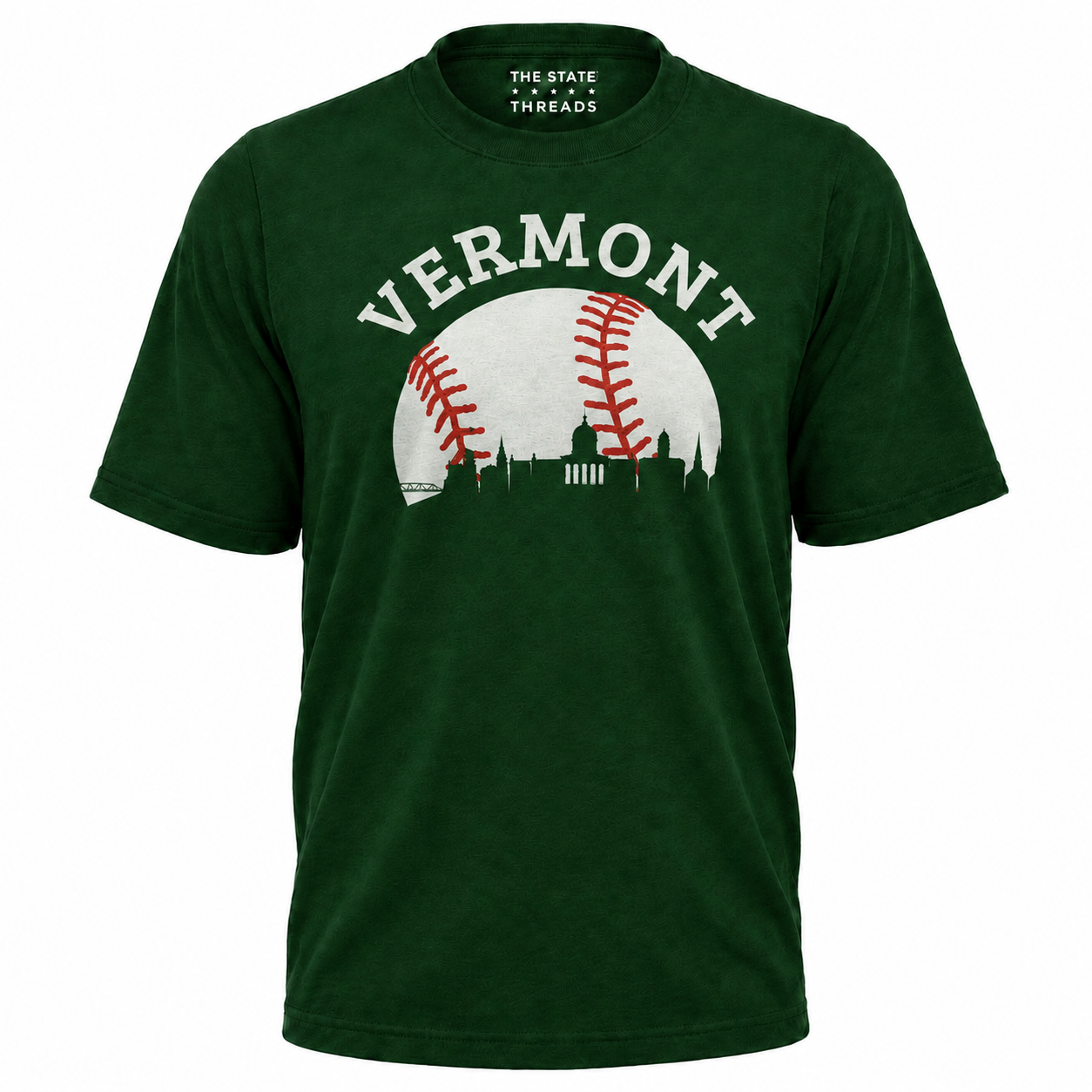 Vermont Baseball City Skyline Sports Fan Shirt