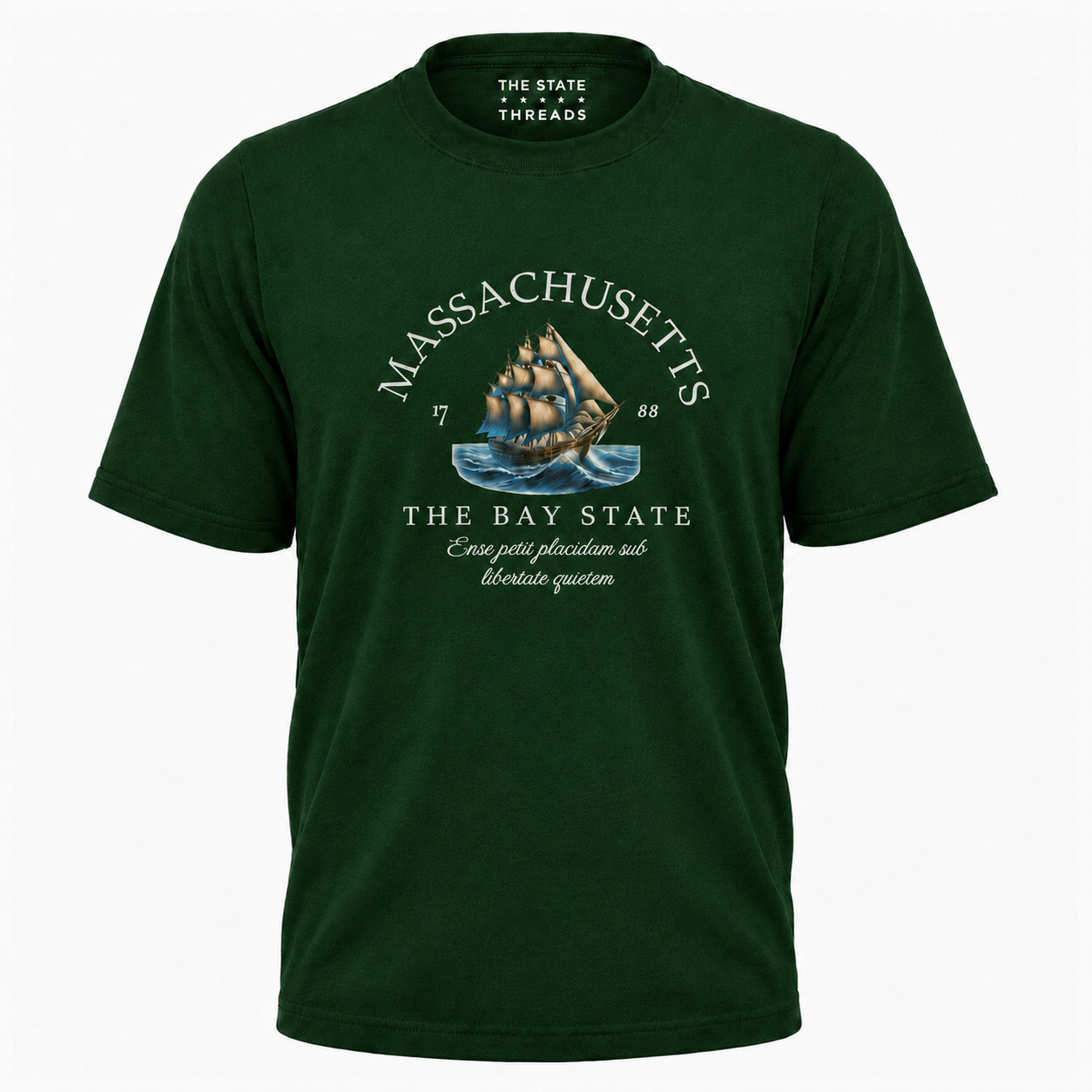 Massachusetts Nautical Sailboat Bay State Pride Shirt